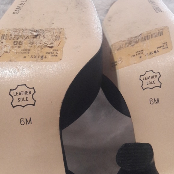 Sam & Libby Black ankle strap heels 6M - Picture 5 of 5